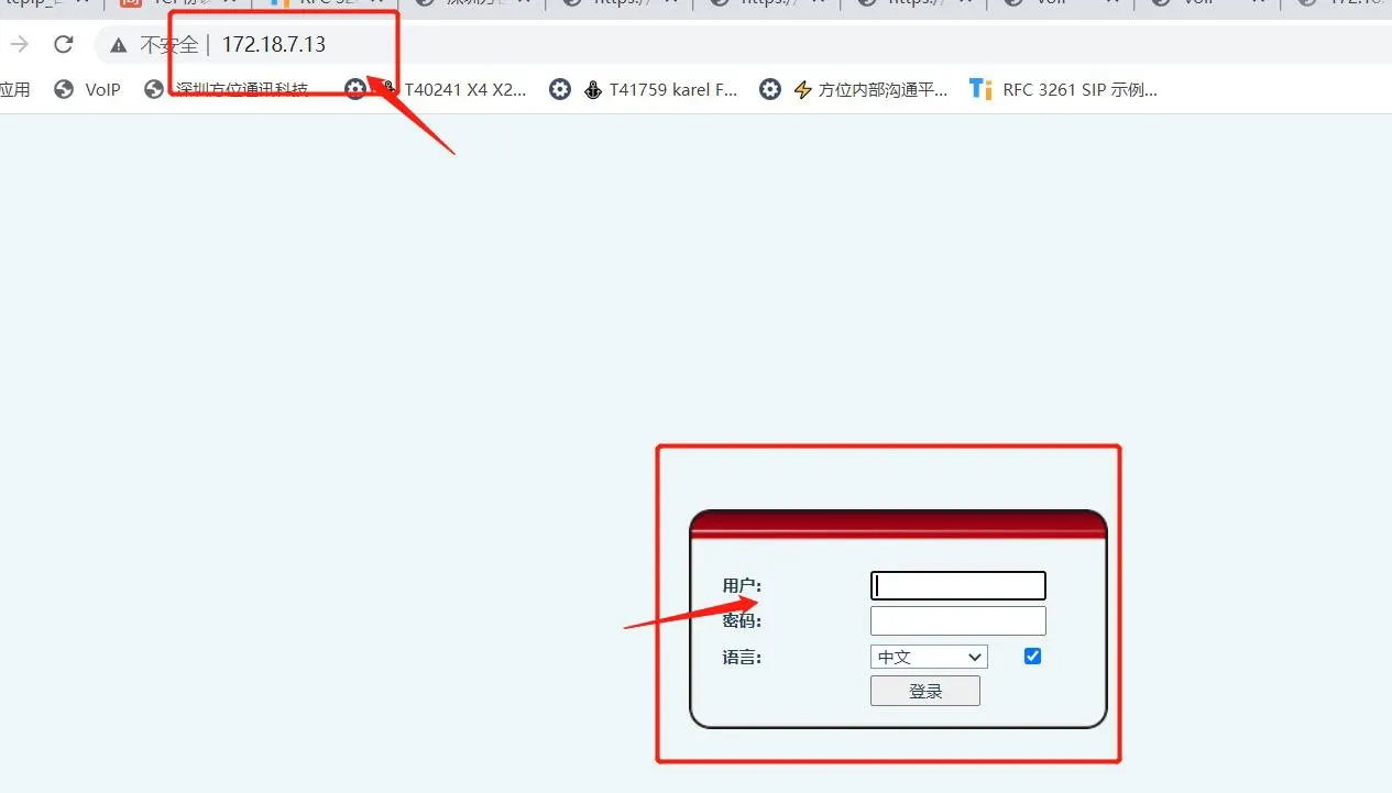 Ввод IP-адреса в веб-интерфейсе