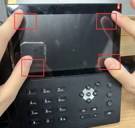 Сброс на Android через касание углов
