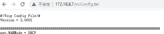 Получение файла конфигурации nc из браузера
