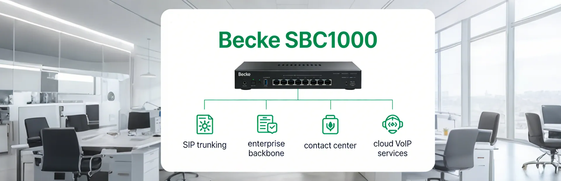 Пограничный контроллер сессий Becke SBC1000 с резервированием, безопасностью, обходом NAT и оптимизацией QoS