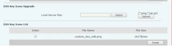Обновление пользовательских значков DSS
