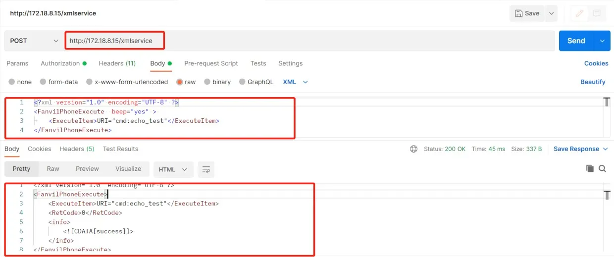 HTTP API Audio Self-Test