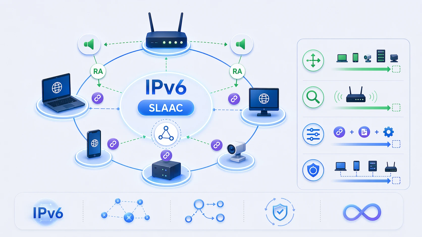 Преимущества IPv6 SLAAC: автоматическая настройка узлов, меньше ручной работы и масштабируемое создание адресов