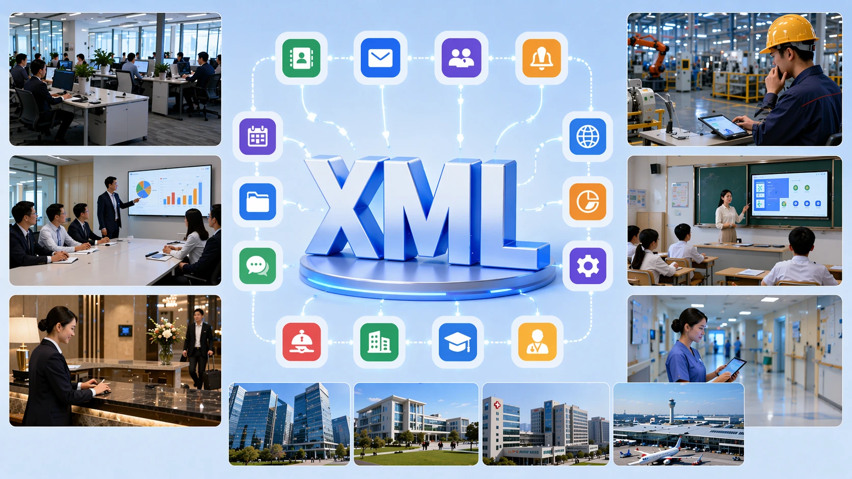 Сценарии XML Browser в корпоративных, гостиничных, медицинских и промышленных развертываниях IP‑телефонов