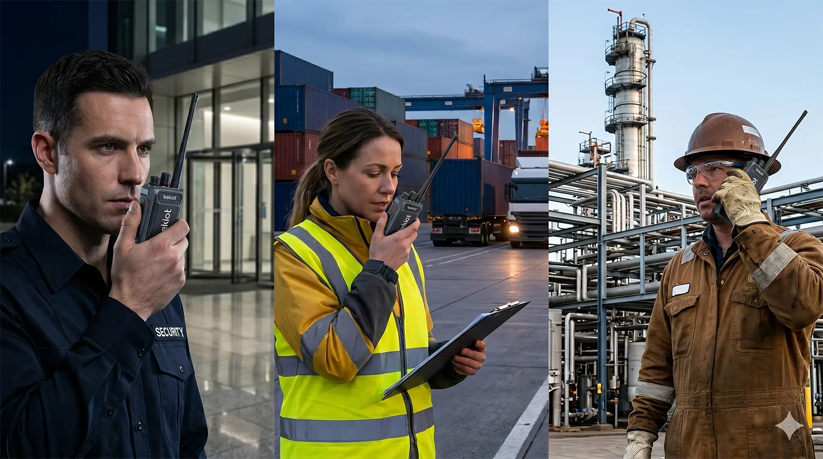 Портативные радиостанции Push-to-Talk Becke Telcom, используемые полевыми командами в сфере безопасности, транспорта и промышленности