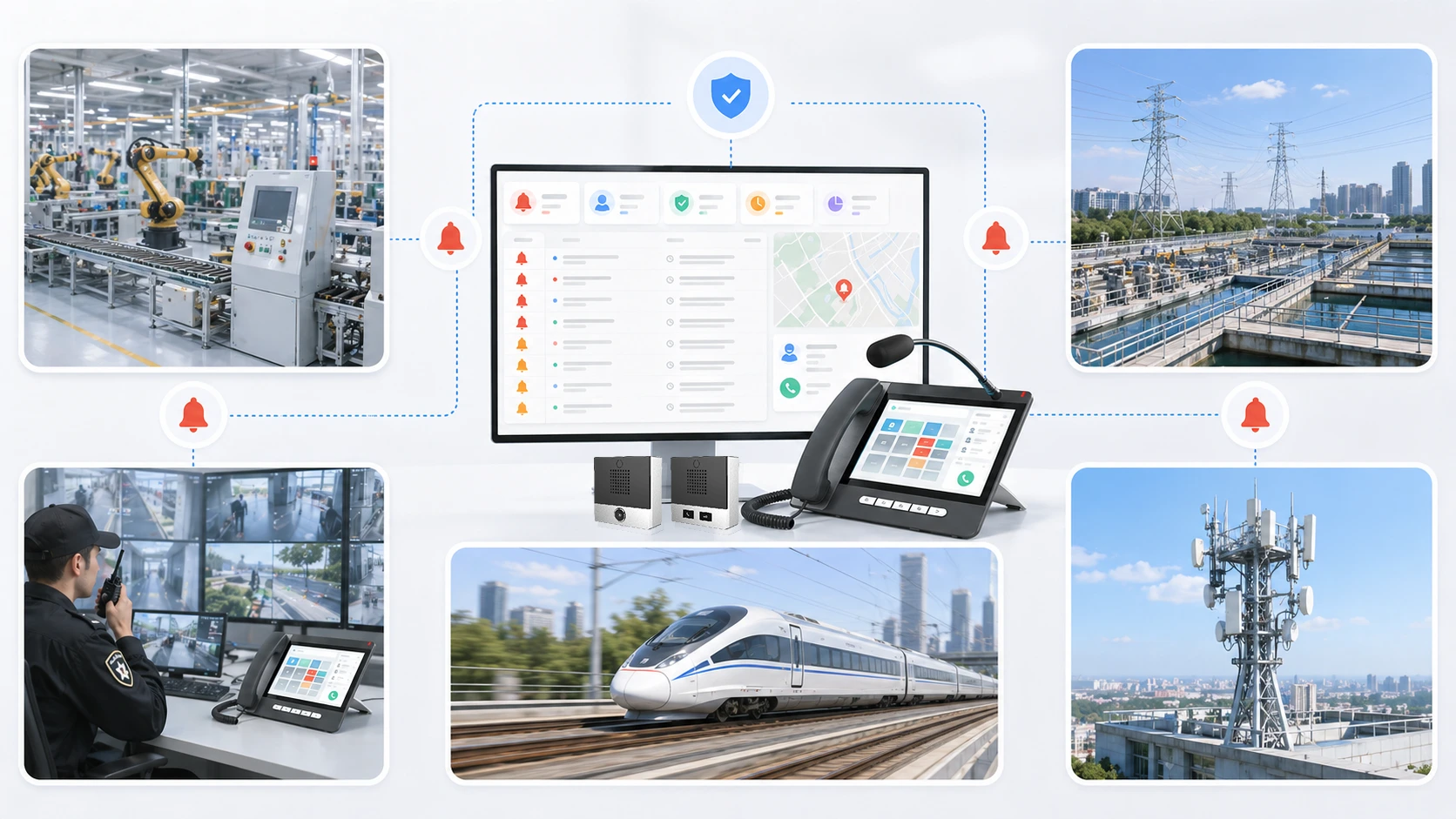 Применение подтверждения тревог в промышленном мониторинге, операциях безопасности, управлении транспортом и системах связи
