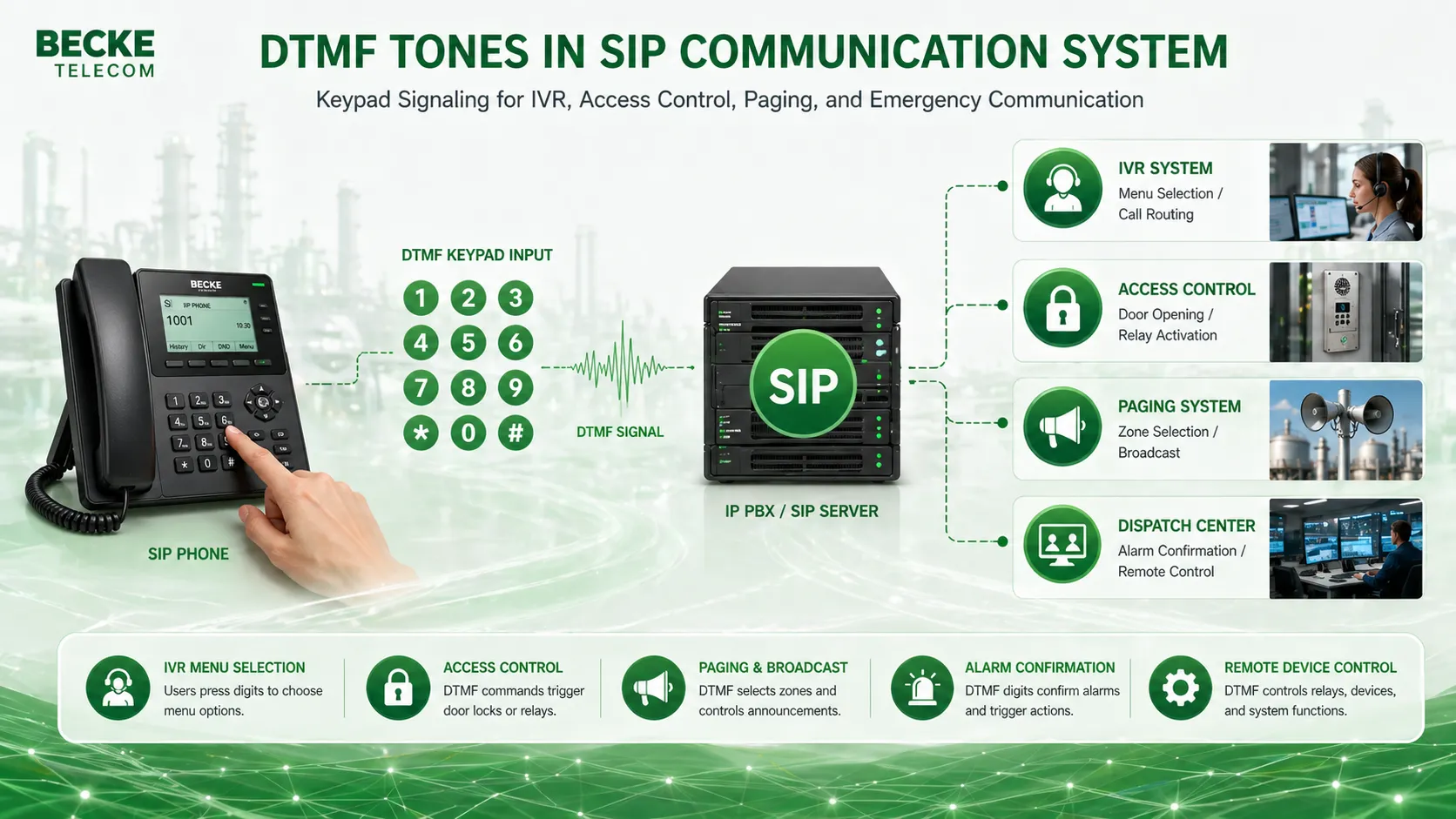 DTMF Tones in SIP Communication: Meaning, Functions, and Industrial Applications