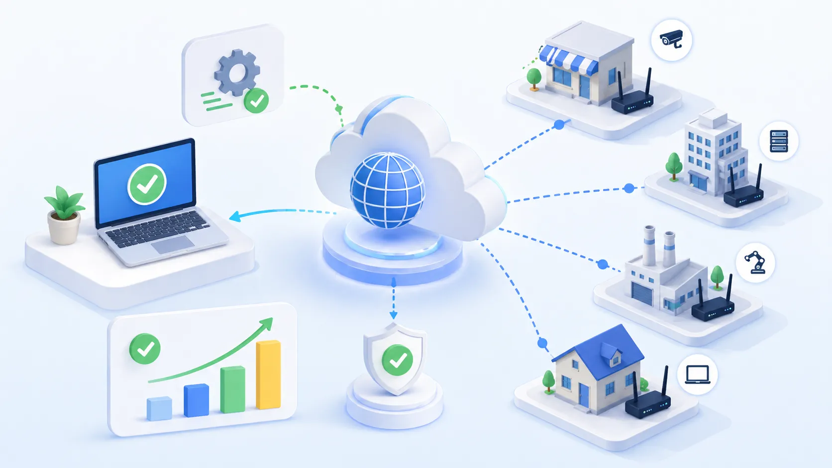 Динамический DNS обеспечивает стабильное подключение филиалов и удалённых устройств при изменяющихся WAN-адресах