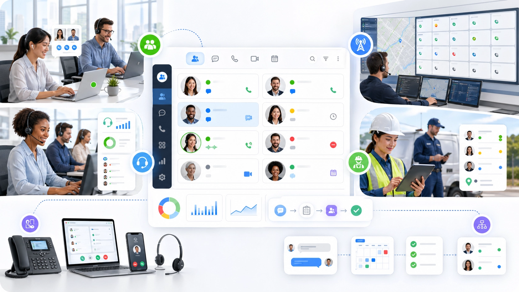 Presence улучшает маршрутизацию вызовов решения по переводу и видимость доступности оператора в интерфейсе unified communications