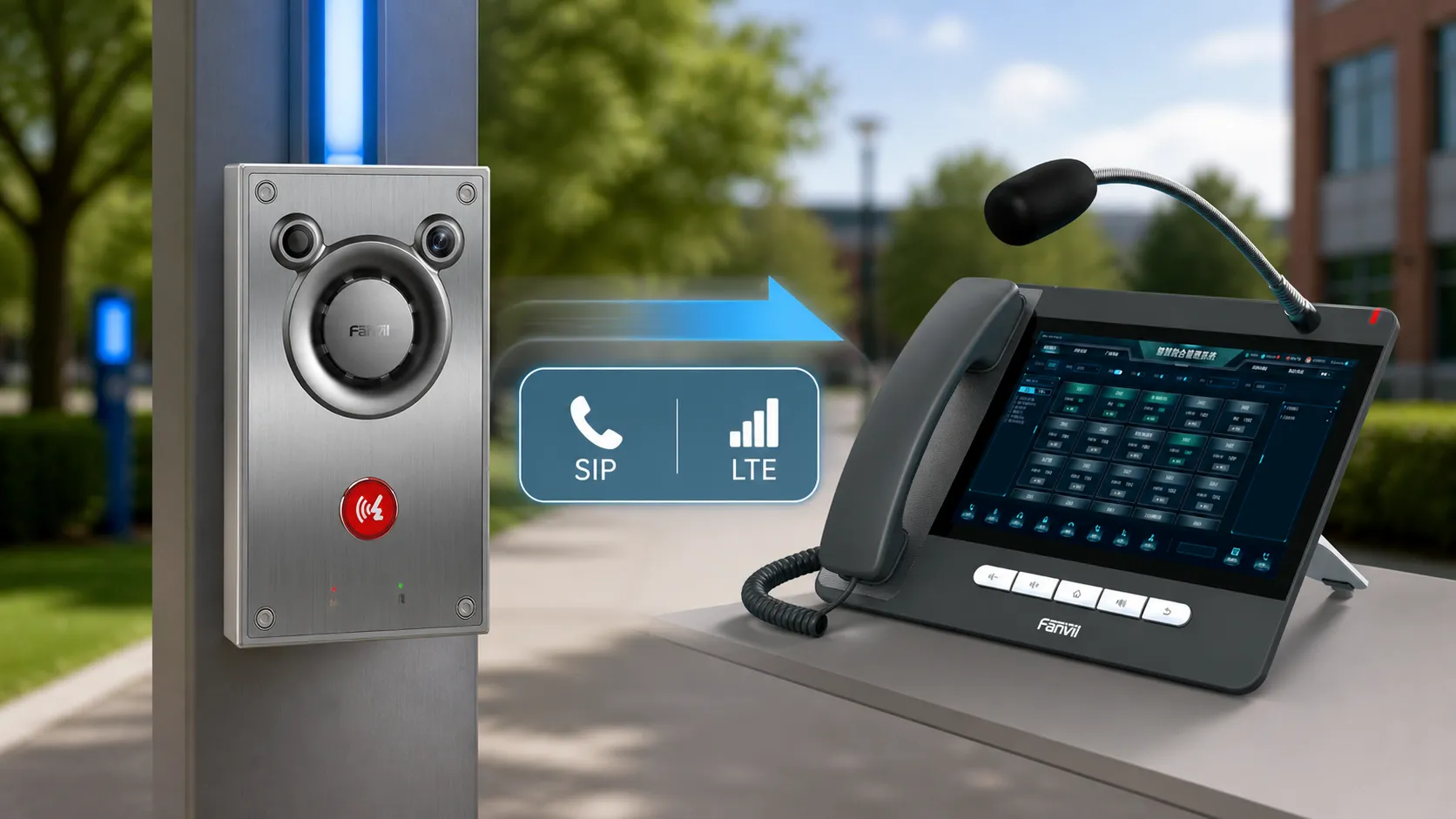 Синий аварийный телефон в кампусе модернизируется с линии POTS на связь SIP и LTE
