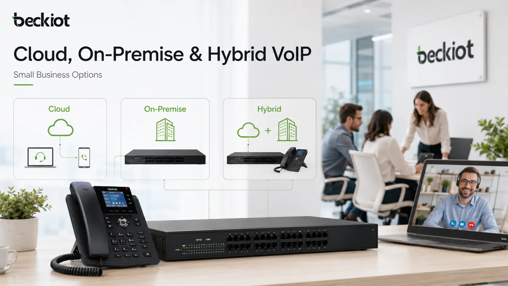 Варианты облачного, локального и гибридного VoIP для малого бизнеса