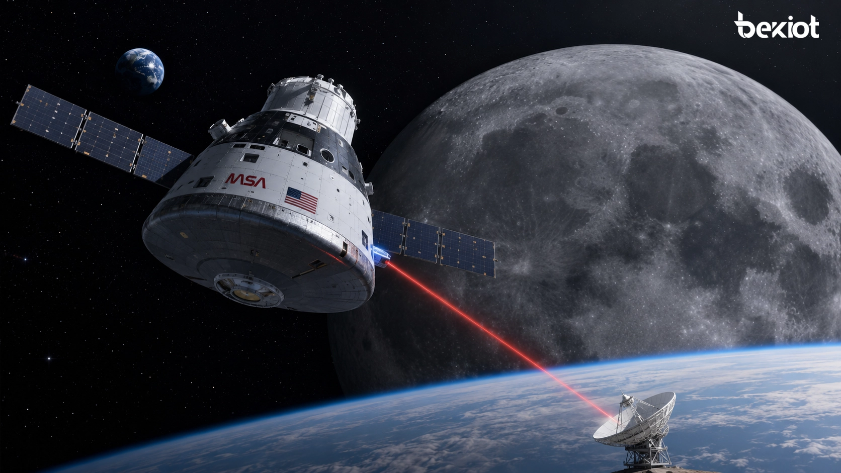 Оптическая связь в дальнем космосе: как O2O изменил каналы данных для Artemis II