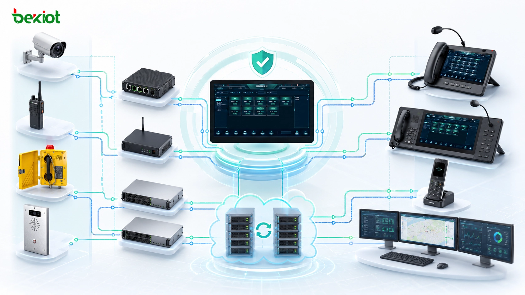 Отказоустойчивая платформа унифицированной связи с видеошлюзом радиошлюзом SIP-диспетчерским сервером сервером транскодирования и приложениями центра управления