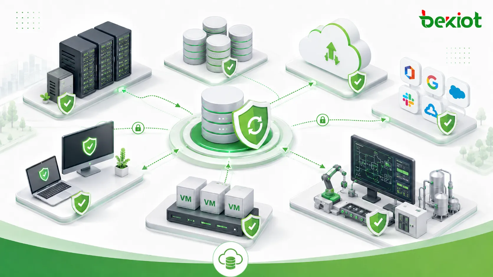 Применение резервного копирования для корпоративных серверов баз данных endpoints облачных и SaaS платформ виртуальных машин и промышленных систем