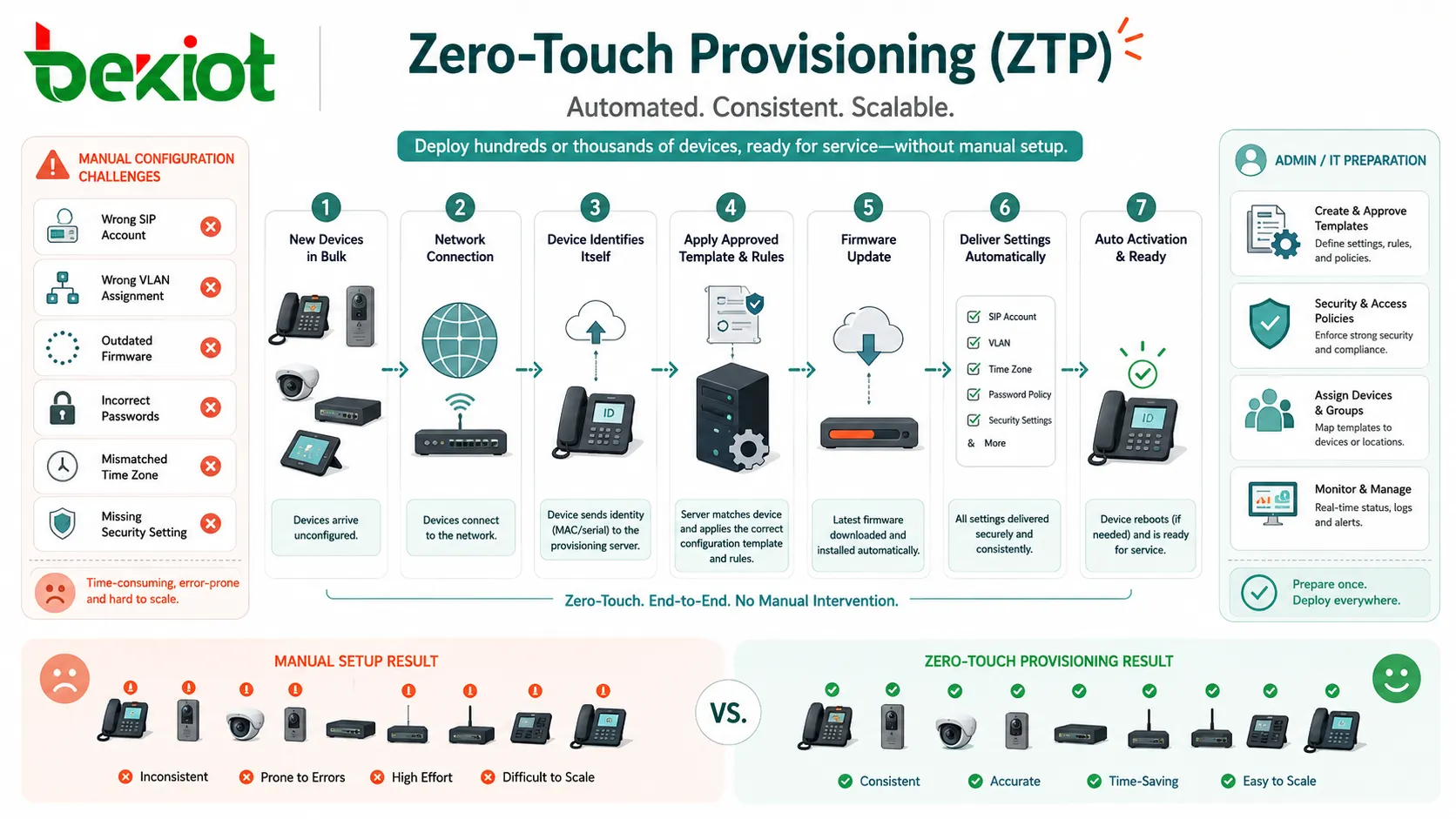 Что такое Zero Touch Deployment (ZTP)? В каких сценариях его обычно применяют?