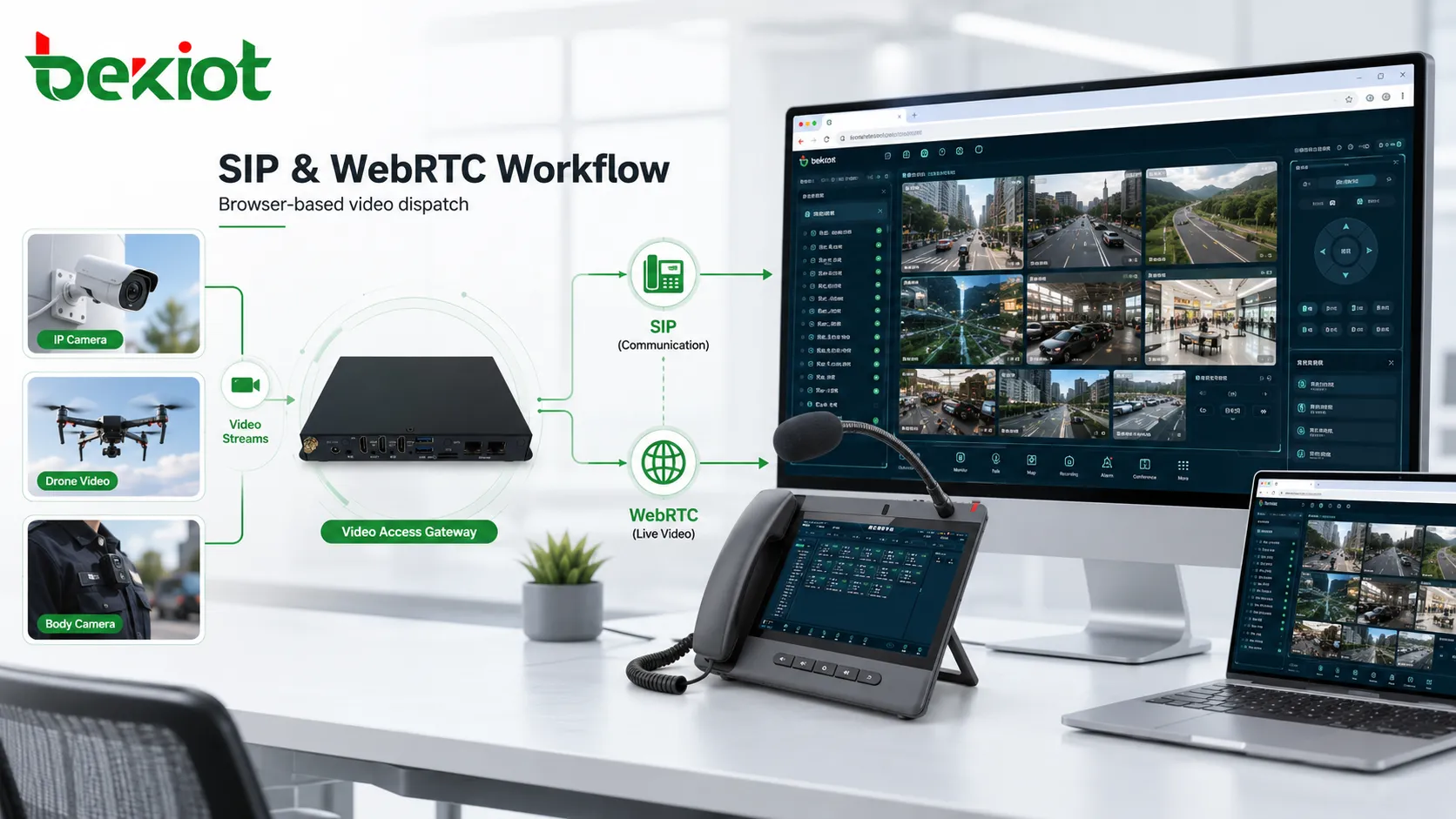 Рабочий процесс SIP и WebRTC для интеграции видеопотоков в конвергентную коммуникационную платформу на основе браузера