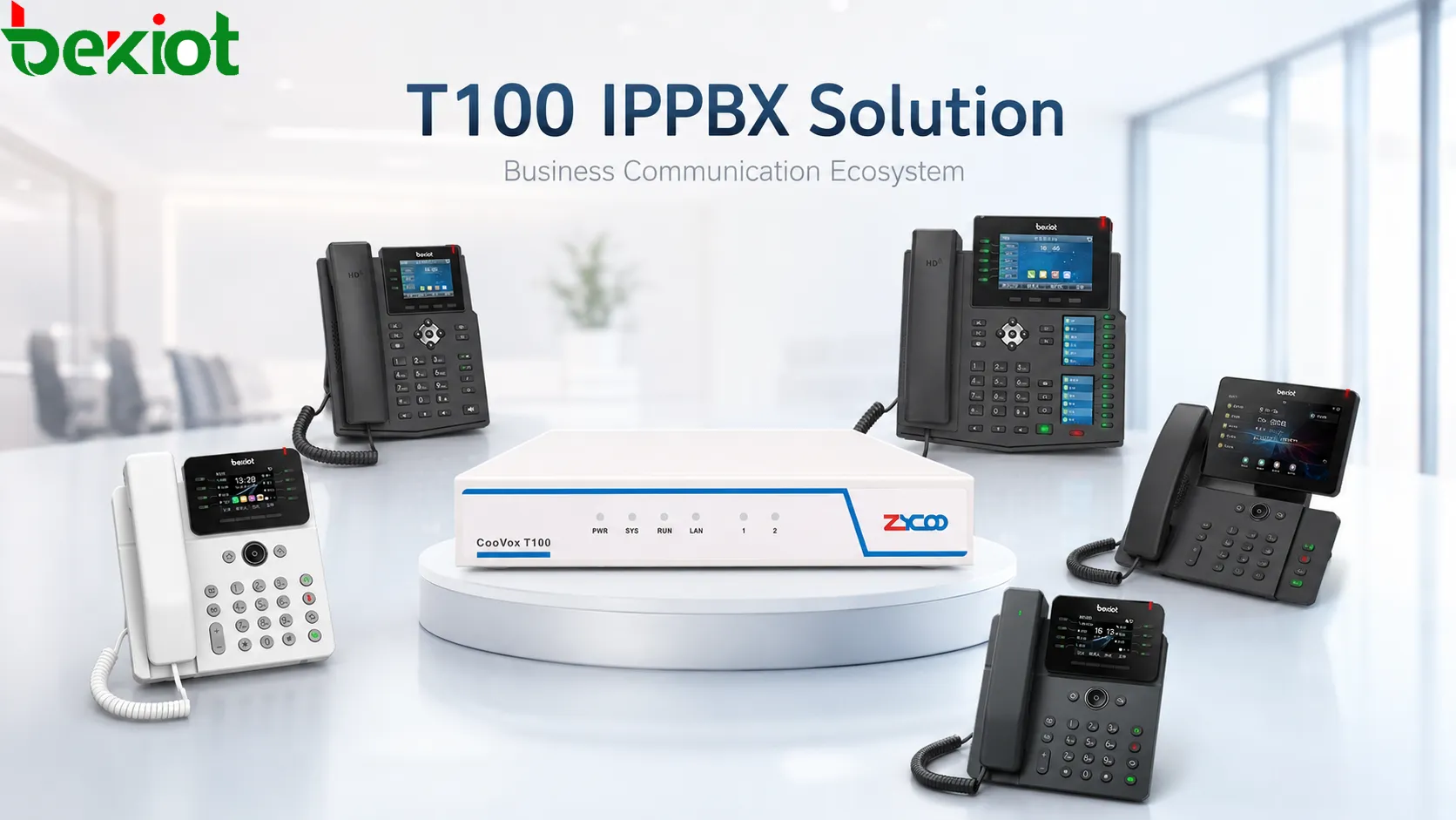 Отраслевой разбор: Zycoo T100 CooVox IPPBX