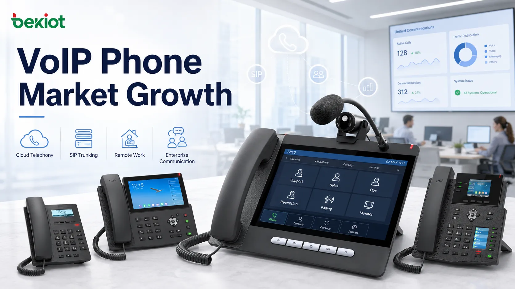 Почему рынок VoIP-телефонов растет в современных компаниях?