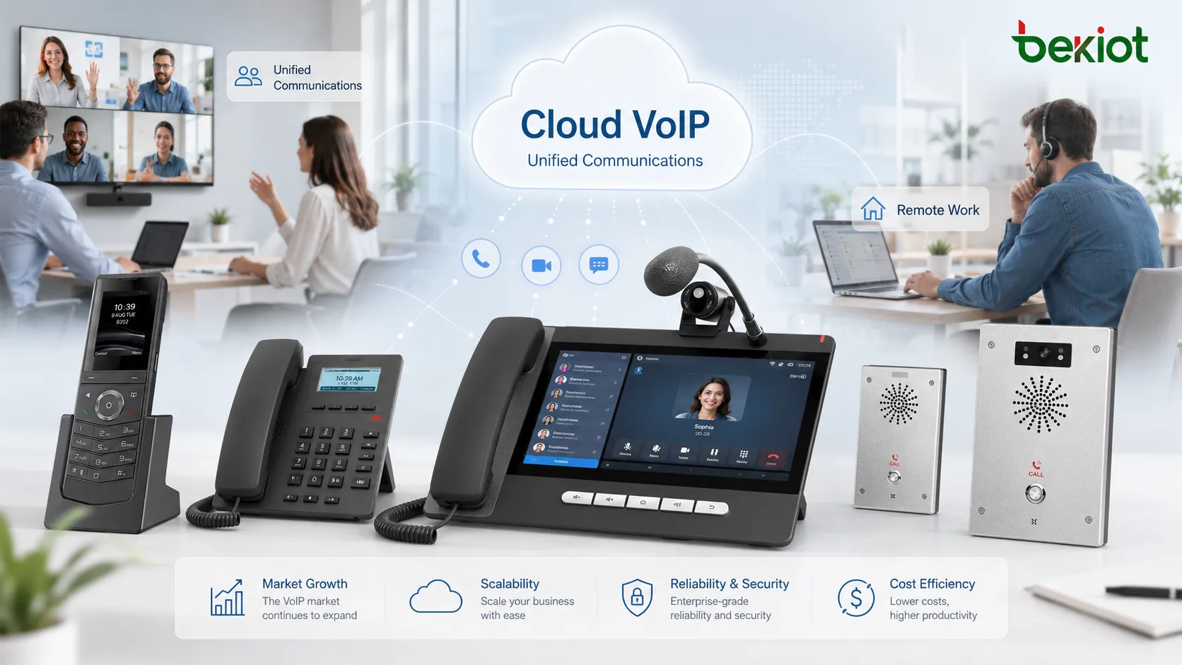 Рост рынка программного обеспечения для телефонной связи VoIP под влиянием облачных коммуникаций, удалённой работы, унифицированных коммуникаций и корпоративных голосовых платформ