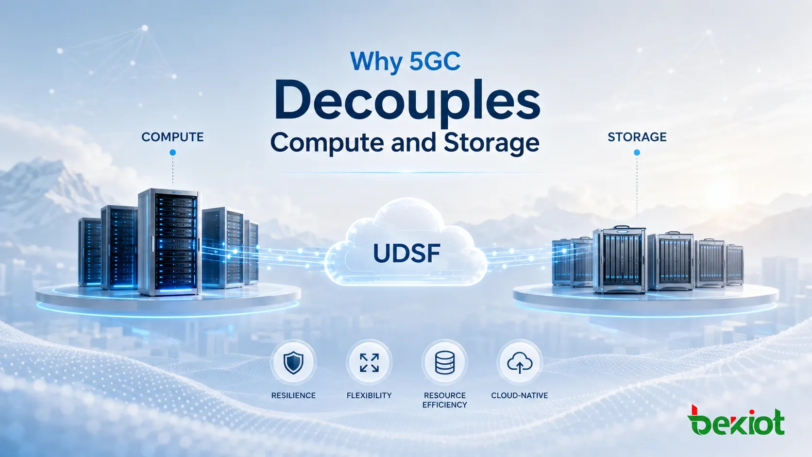 Почему в 5GC разделяются вычисления и хранение?