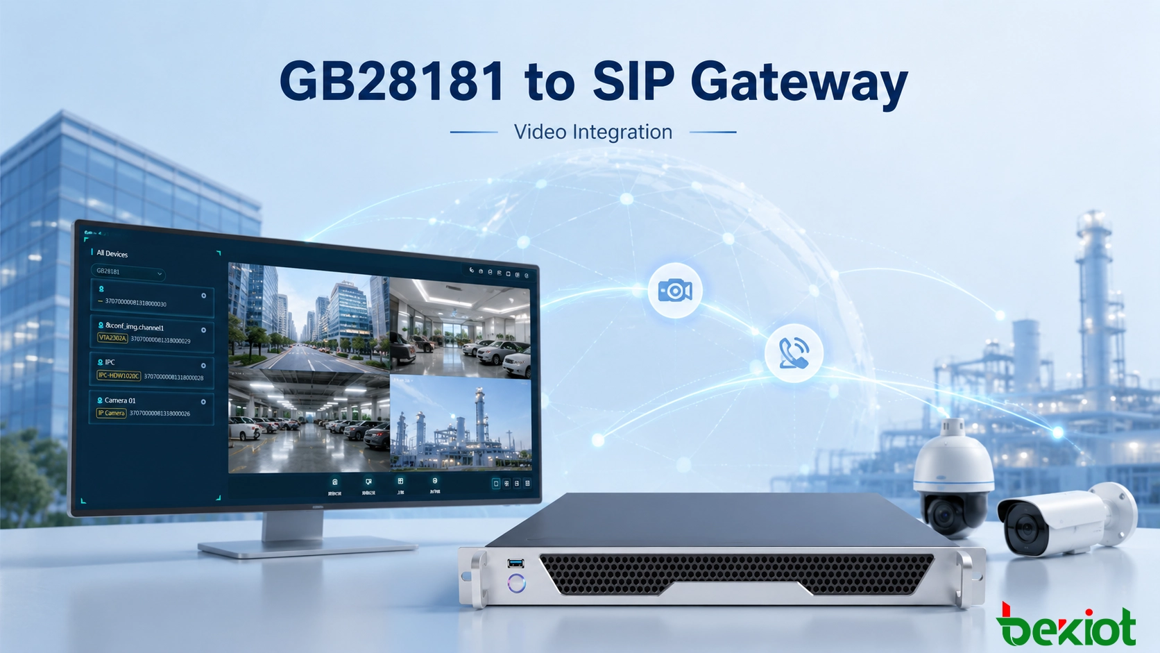 Решение «Шлюз GB28181 в SIP» для интеграции видео и унифицированных коммуникаций