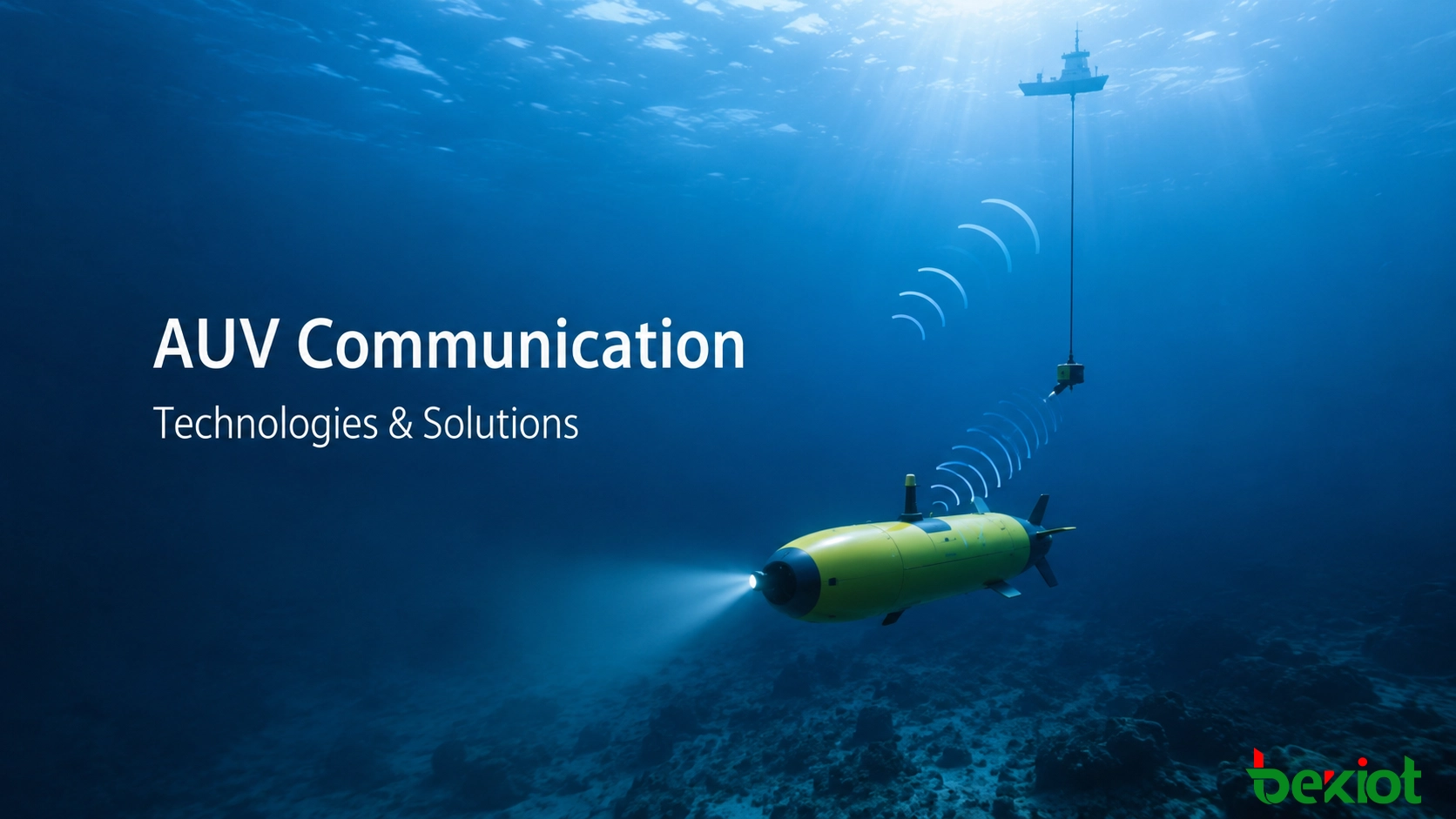 Какие методы связи лучше всего подходят для AUV под водой?