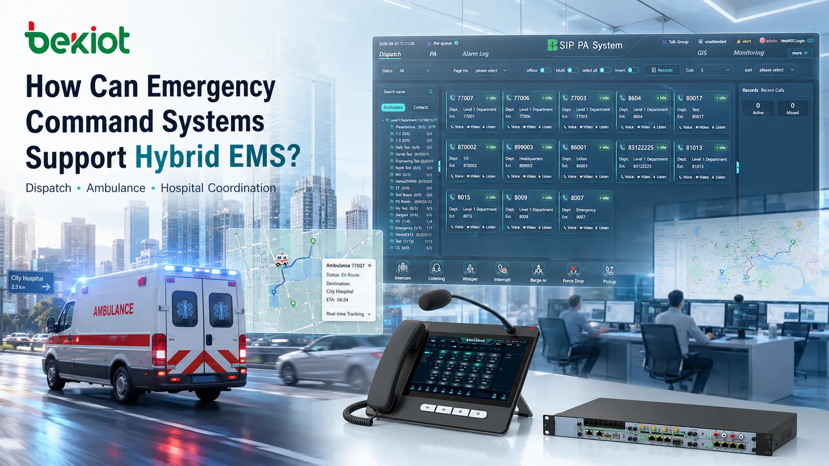 Как система экстренного управления может координировать гибридную модель EMS?