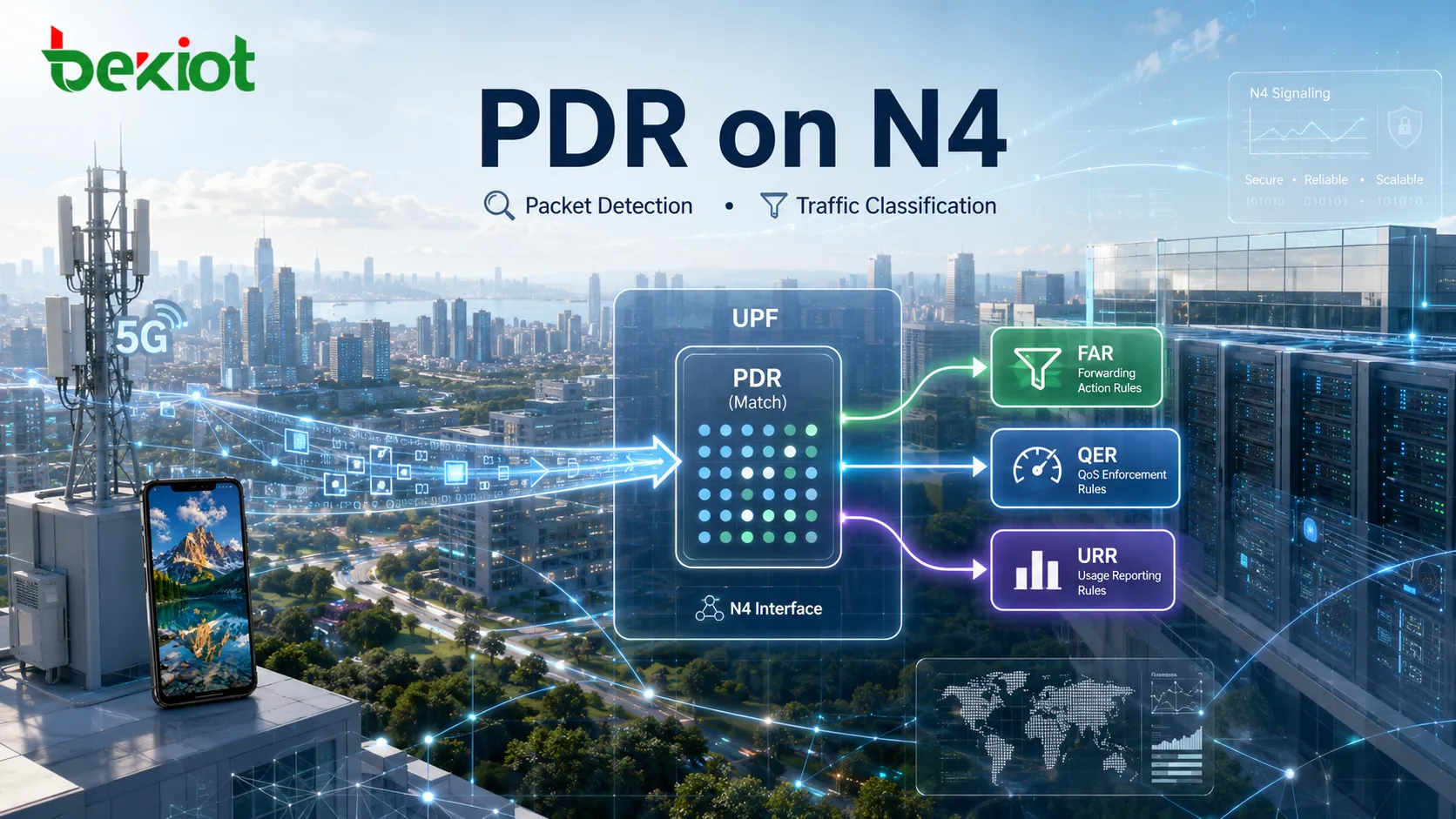 Как PDR обнаруживает и классифицирует пакеты на интерфейсе N4?