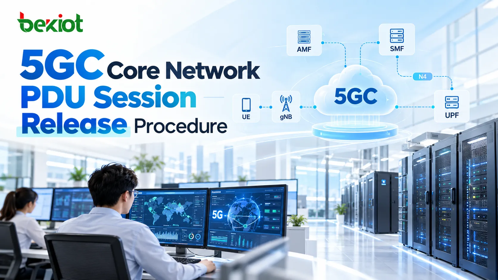 Процедура освобождения PDU-сессии в ядре сети 5GC