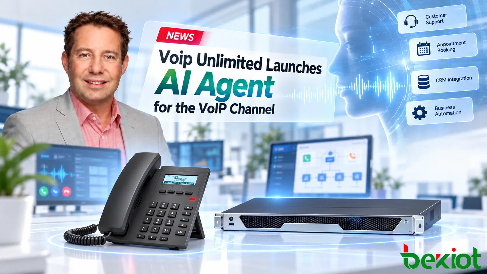 Voip Unlimited запускает AI Agent: голосовые ИИ-сервисы выходят в партнёрский канал VoIP